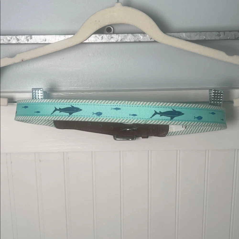 Boys belt size medium 26-28 Fish and sharks